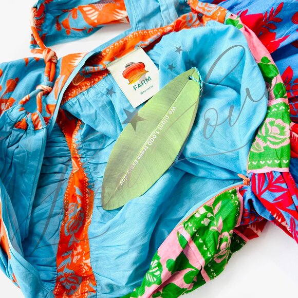 FARM RIO Mixed Lace Garden Midi Dress NWT - Picture 11 of 13